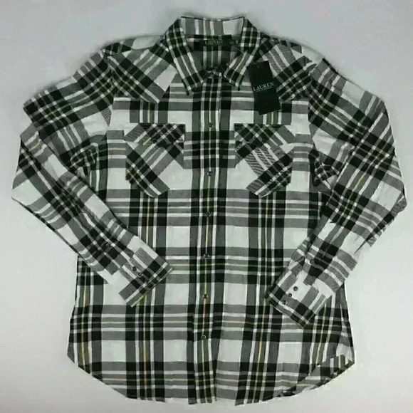 NWT $99.50 Lauren Ralph Lauren Womens M & XL Shirt - Picture 6 of 7